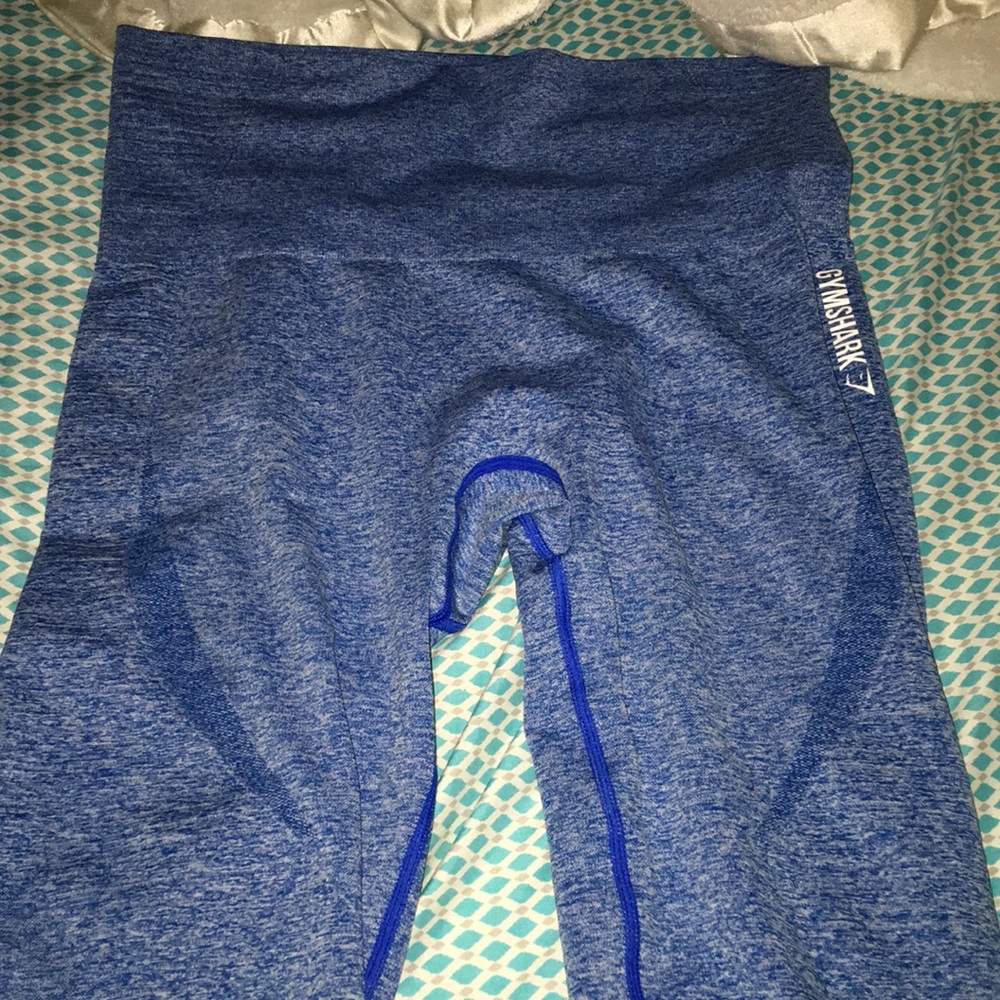 Gymshark seamless blue marl full length leggings